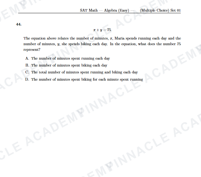 SAT Math 문제